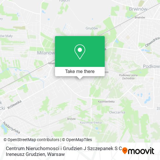 Centrum Nieruchomosci i Grudzien J Szczepanek S C Ireneusz Grudzien map