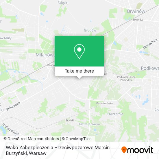 Wako Zabezpieczenia Przeciwpożarowe Marcin Burzyński map