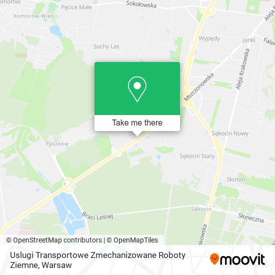 Карта Uslugi Transportowe Zmechanizowane Roboty Ziemne