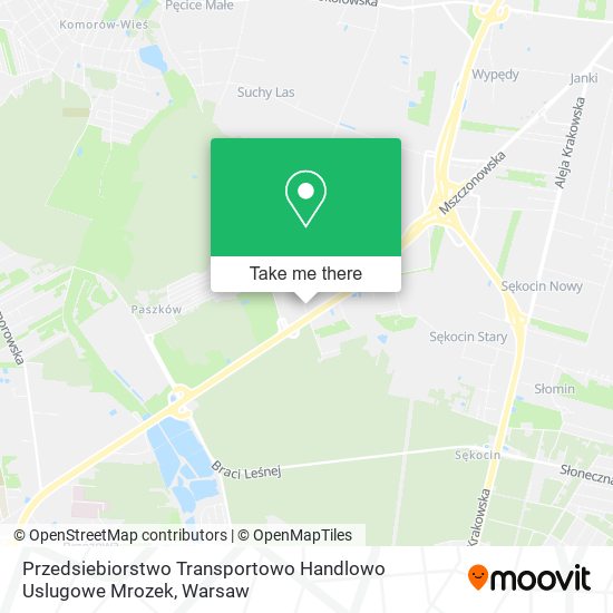 Przedsiebiorstwo Transportowo Handlowo Uslugowe Mrozek map