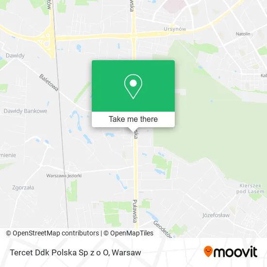 Карта Tercet Ddk Polska Sp z o O