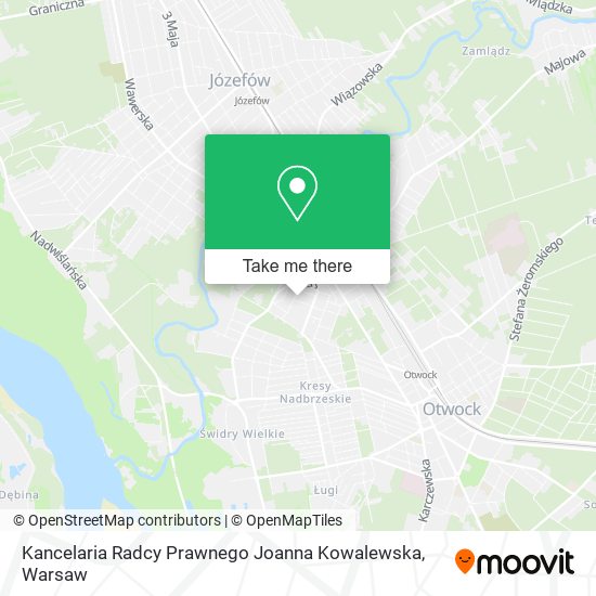 Kancelaria Radcy Prawnego Joanna Kowalewska map