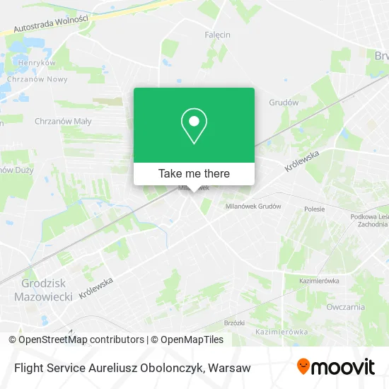 Карта Flight Service Aureliusz Obolonczyk