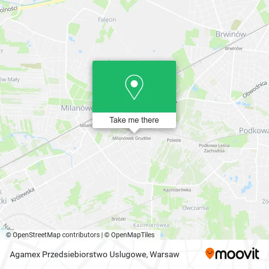 Карта Agamex Przedsiebiorstwo Uslugowe