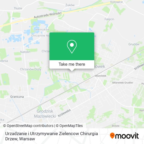 Карта Urzadzanie i Utrzymywanie Zielencow Chirurgia Drzew