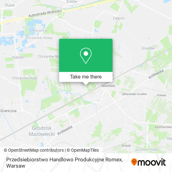 Карта Przedsiebiorstwo Handlowo Produkcyjne Romex