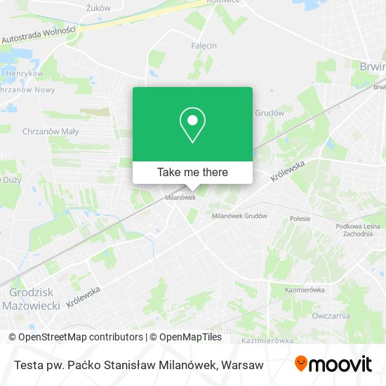 Testa pw. Paćko Stanisław Milanówek map