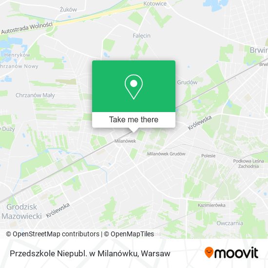 Przedszkole Niepubl. w Milanówku map