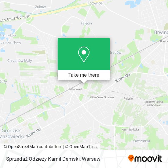 Sprzedaż Odzieży Kamil Demski map