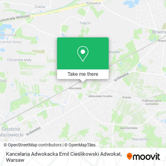 Kancelaria Adwokacka Emil Cieślikowski Adwokat map