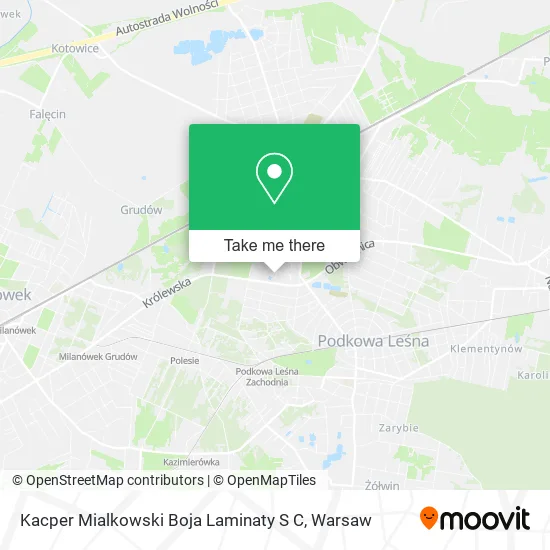 Карта Kacper Mialkowski Boja Laminaty S C