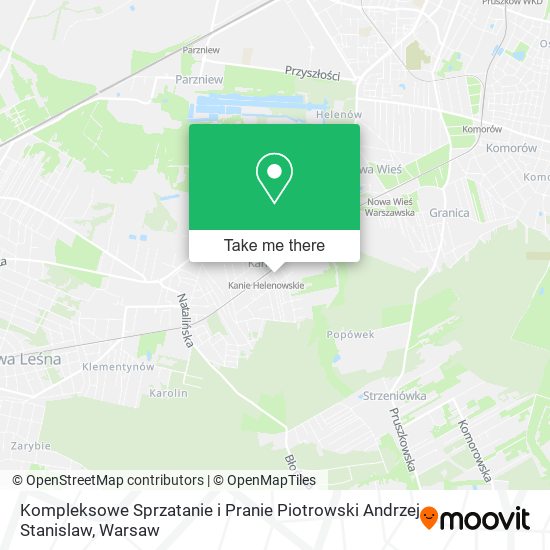 Kompleksowe Sprzatanie i Pranie Piotrowski Andrzej Stanislaw map