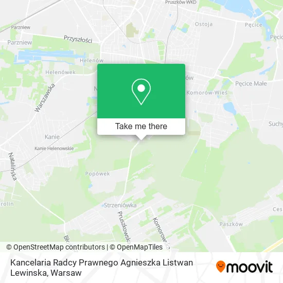 Карта Kancelaria Radcy Prawnego Agnieszka Listwan Lewinska