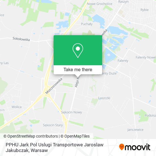 PPHU Jark Pol Uslugi Transportowe Jaroslaw Jakubczak map