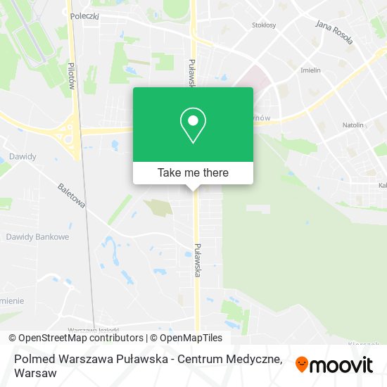 Polmed Warszawa Puławska - Centrum Medyczne map