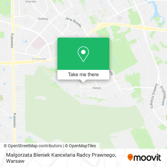 Карта Malgorzata Bieniek Kancelaria Radcy Prawnego