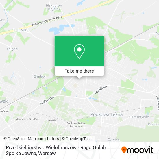 Przedsiebiorstwo Wielobranzowe Rago Golab Spolka Jawna map