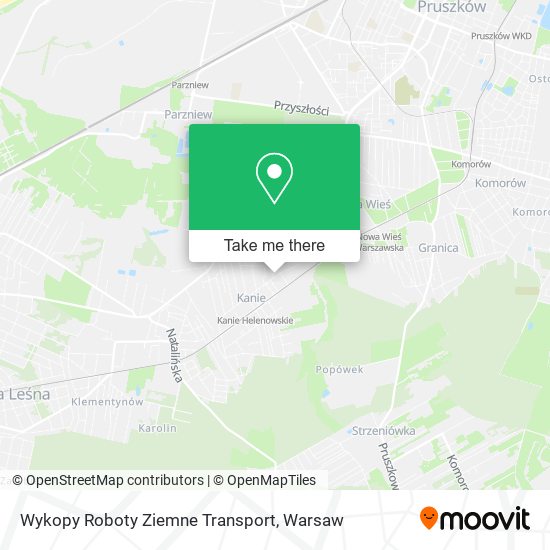 Wykopy Roboty Ziemne Transport map