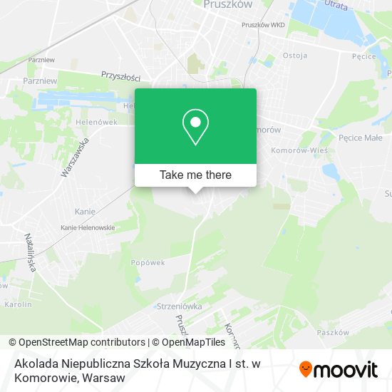 Akolada Niepubliczna Szkoła Muzyczna I st. w Komorowie map