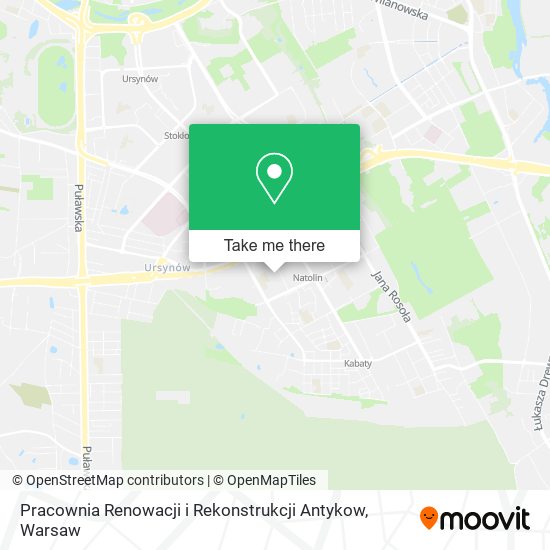 Карта Pracownia Renowacji i Rekonstrukcji Antykow