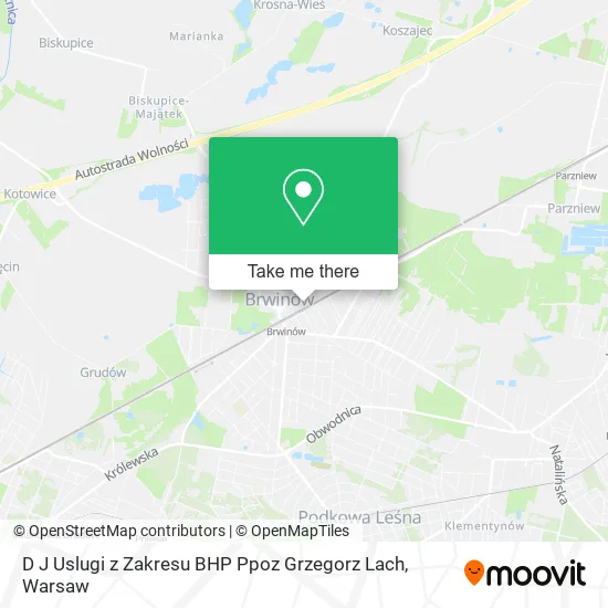 Карта D J Uslugi z Zakresu BHP Ppoz Grzegorz Lach