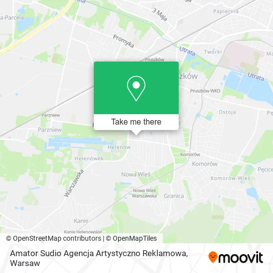 Карта Amator Sudio Agencja Artystyczno Reklamowa