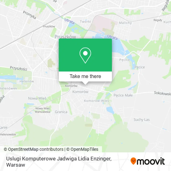 Карта Uslugi Komputerowe Jadwiga Lidia Enzinger