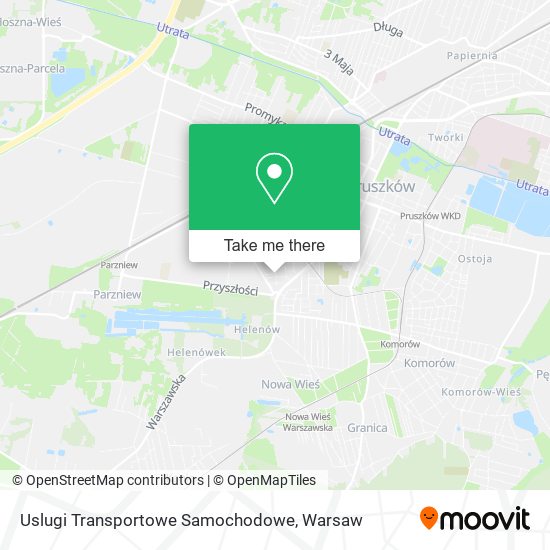 Карта Uslugi Transportowe Samochodowe