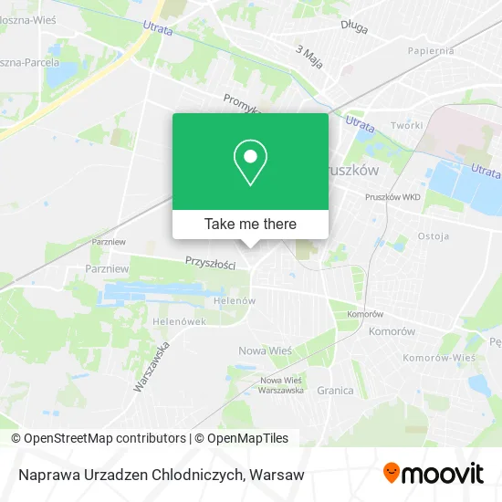 Карта Naprawa Urzadzen Chlodniczych