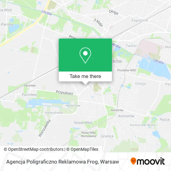 Agencja Poligraficzno Reklamowa Frog map