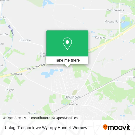 Карта Uslugi Transortowe Wykopy Handel