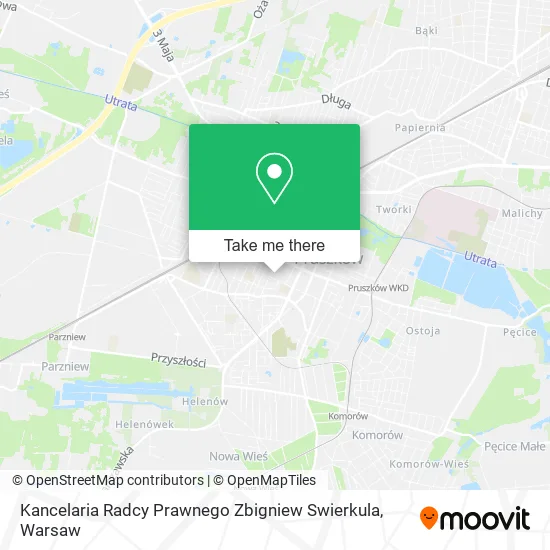 Карта Kancelaria Radcy Prawnego Zbigniew Swierkula