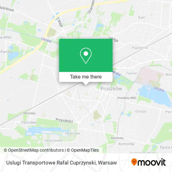 Карта Uslugi Transportowe Rafal Cuprzynski