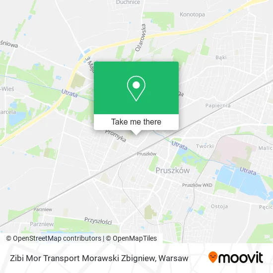 Карта Zibi Mor Transport Morawski Zbigniew