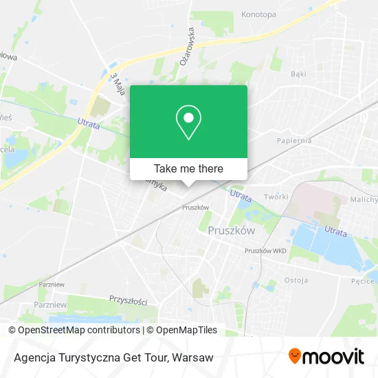 Карта Agencja Turystyczna Get Tour