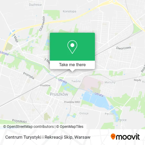 Карта Centrum Turystyki i Rekreacji Skip