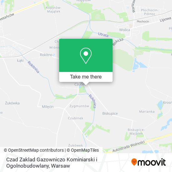 Czad Zaklad Gazowniczo Kominiarski i Ogolnobudowlany map