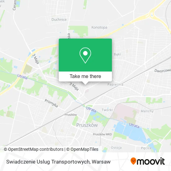 Карта Swiadczenie Uslug Transportowych