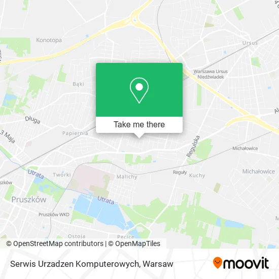 Карта Serwis Urzadzen Komputerowych