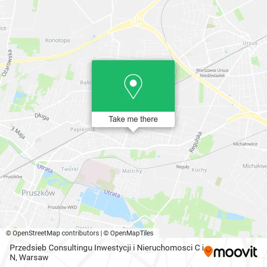Карта Przedsieb Consultingu Inwestycji i Nieruchomosci C i N