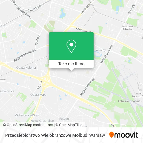 Карта Przedsiebiorstwo Wielobranzowe Molbud