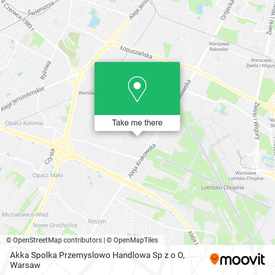 Akka Spolka Przemyslowo Handlowa Sp z o O map