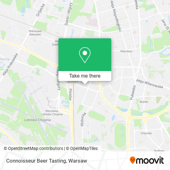 Connoisseur Beer Tasting map