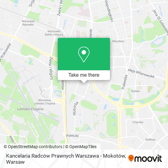 Kancelaria Radców Prawnych Warszawa - Mokotów map