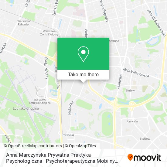 Anna Marczynska Prywatna Praktyka Psychologiczna i Psychoterapeutyczna Mobilny Psycholog map