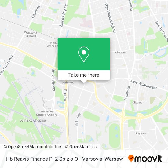 Hb Reavis Finance Pl 2 Sp z o O - Varsovia map