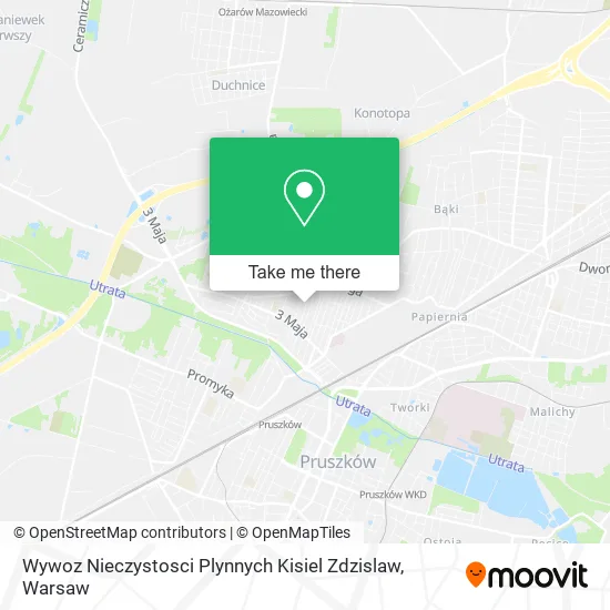 Wywoz Nieczystosci Plynnych Kisiel Zdzislaw map