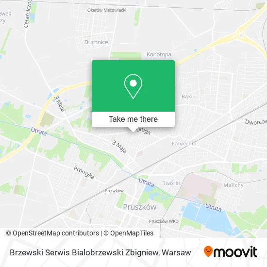 Карта Brzewski Serwis Bialobrzewski Zbigniew