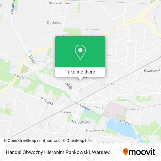 Карта Handel Obwoźny Hieronim Pankowski