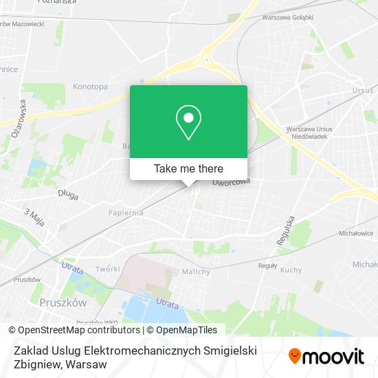 Zaklad Uslug Elektromechanicznych Smigielski Zbigniew map